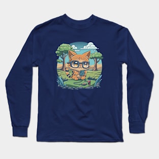 TAMA THE GADGET CAT Long Sleeve T-Shirt